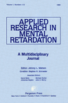 Go to journal home page - Applied Research in Mental Retardation